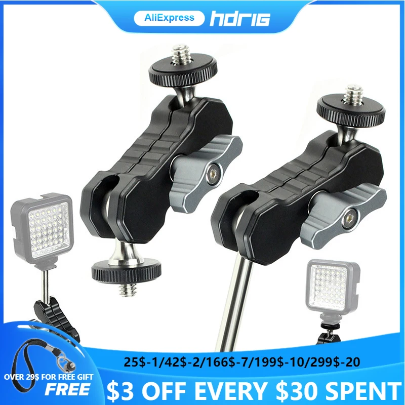 

HDRIG Adapter Bracket Universal Strange Hand Magic Arm Suitable SLRCamera Tripod External Monitor Photography Light Photo Studio