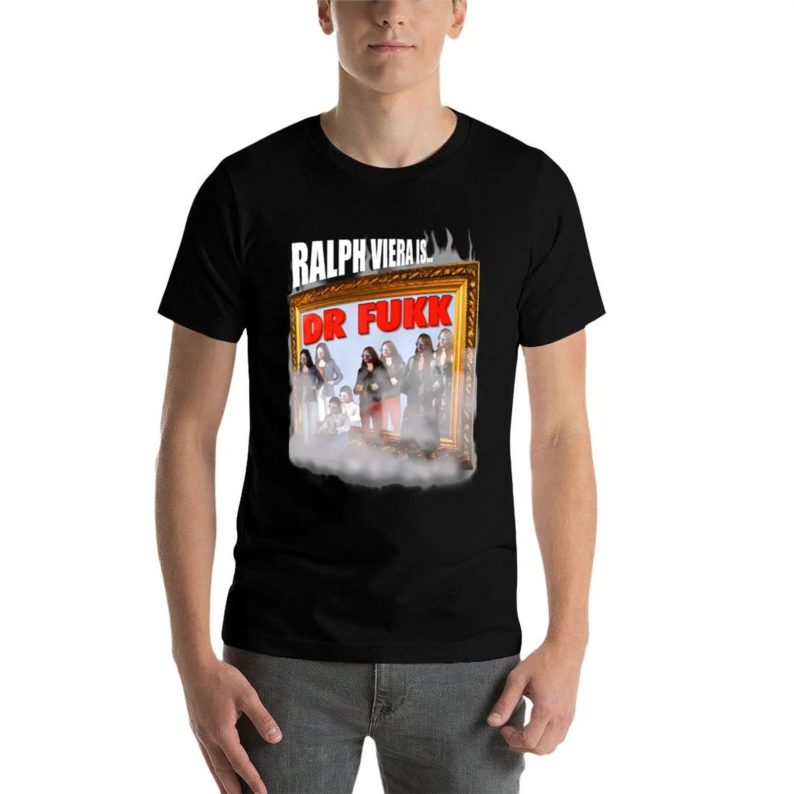 Фото Футболка DR FUKK Ralphotage, футболки из 100% хлопка, мужские футболки, забавные футболки, футболка с темным юмором №3