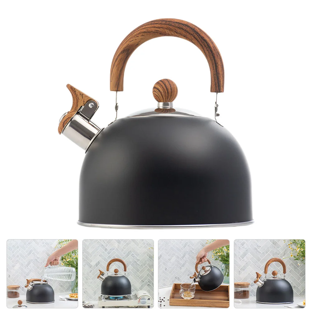 

Kettle Tea Water Teapot Stove Whistlingstainless Coffee Gas Steel Stovetop Pot Electric Camping Boiling Retro Whistle Loud Hot