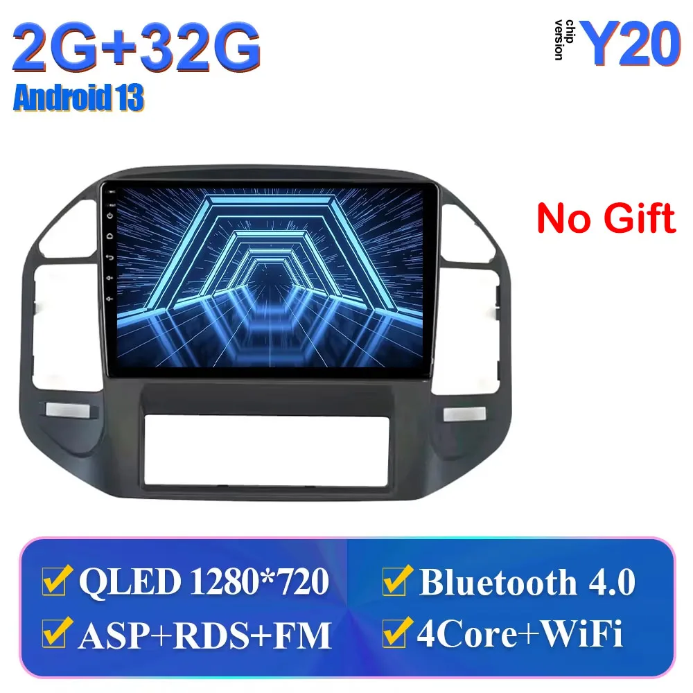 Беспроводное головное устройство Android для Mitsubishi Pajero 3 V70 V60 1999-2006 автомобильное радио Carplay Мультимедиа GPS-навигация No 2din 4G