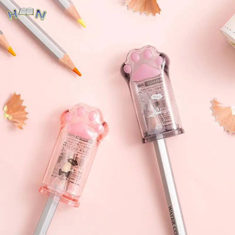 

Cute Cat Paw Pencil Sharpener Kawaii School Supplies Student Prize Kids Gift