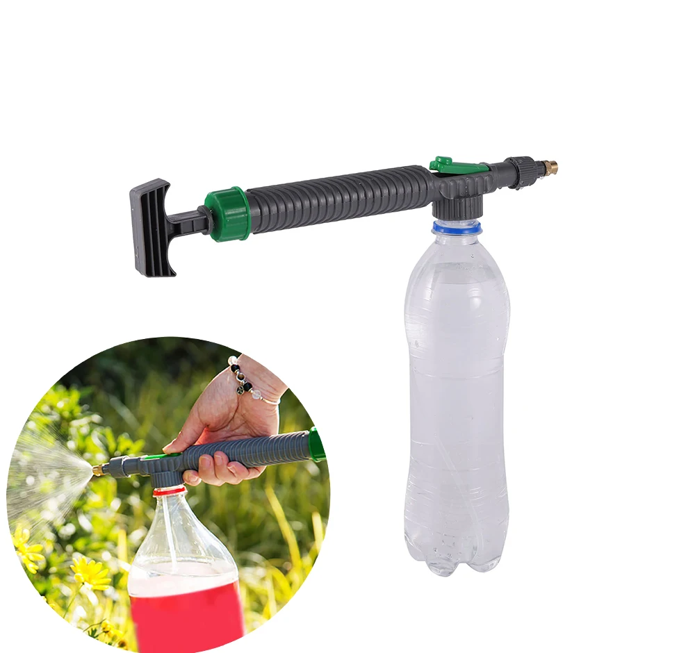 

High Pressure Air Pump Manual Sprayer Adjustable Drink Bottle Spray Head Nozzle Garden Watering Tool Sprayer Agriculture Tools