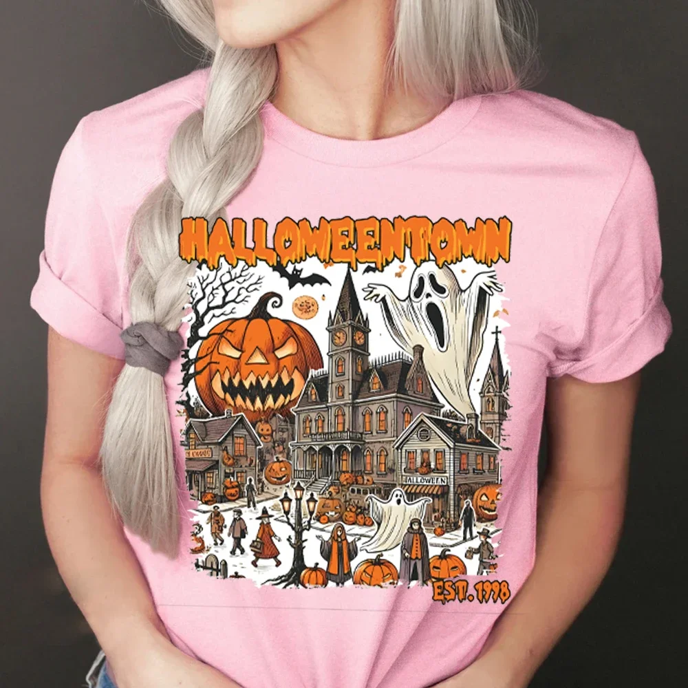 Хэллоуин призраки Est 1998 футболки хэллоуин владельский Университет женская