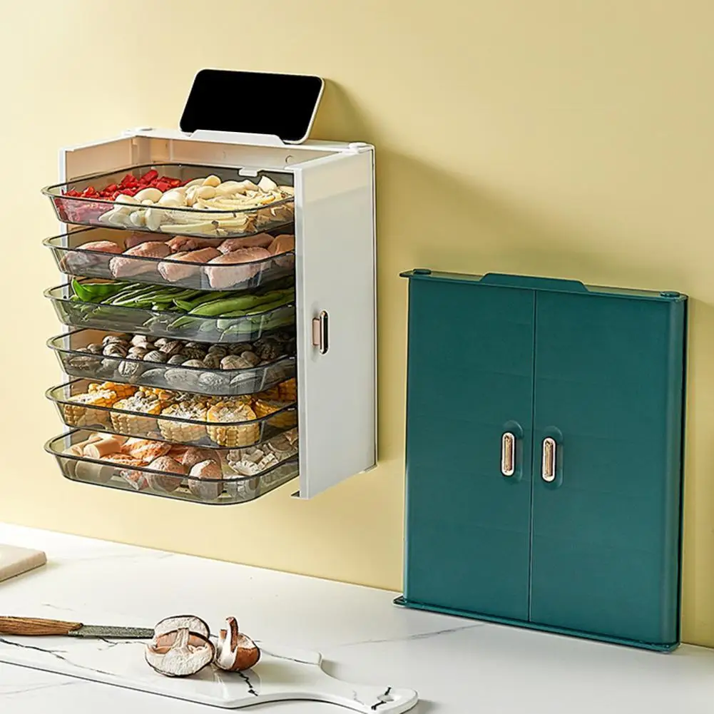 

Plastic Useful Fruit Preparation Hot Pot Dishes Sturdy Dishes Preparation Trays Three-layered for Cooking