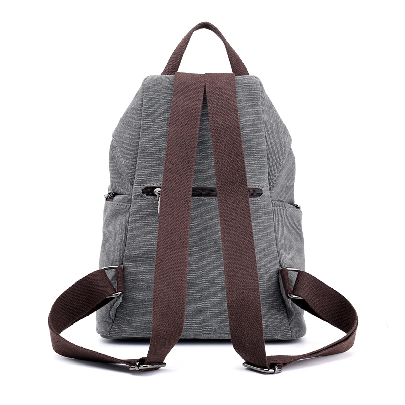 Fashion Canvas Female Backpack Multifuction Casual Backpack for Teenager Girls 2022 New Summer Women Large Capacity Shoulder Bag