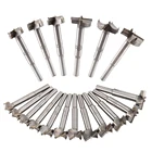 Сверла из углеродистой стали Forstner, самоцентрирующаяся насадка для сверления отверстий, 18 шт., 15-40 мм