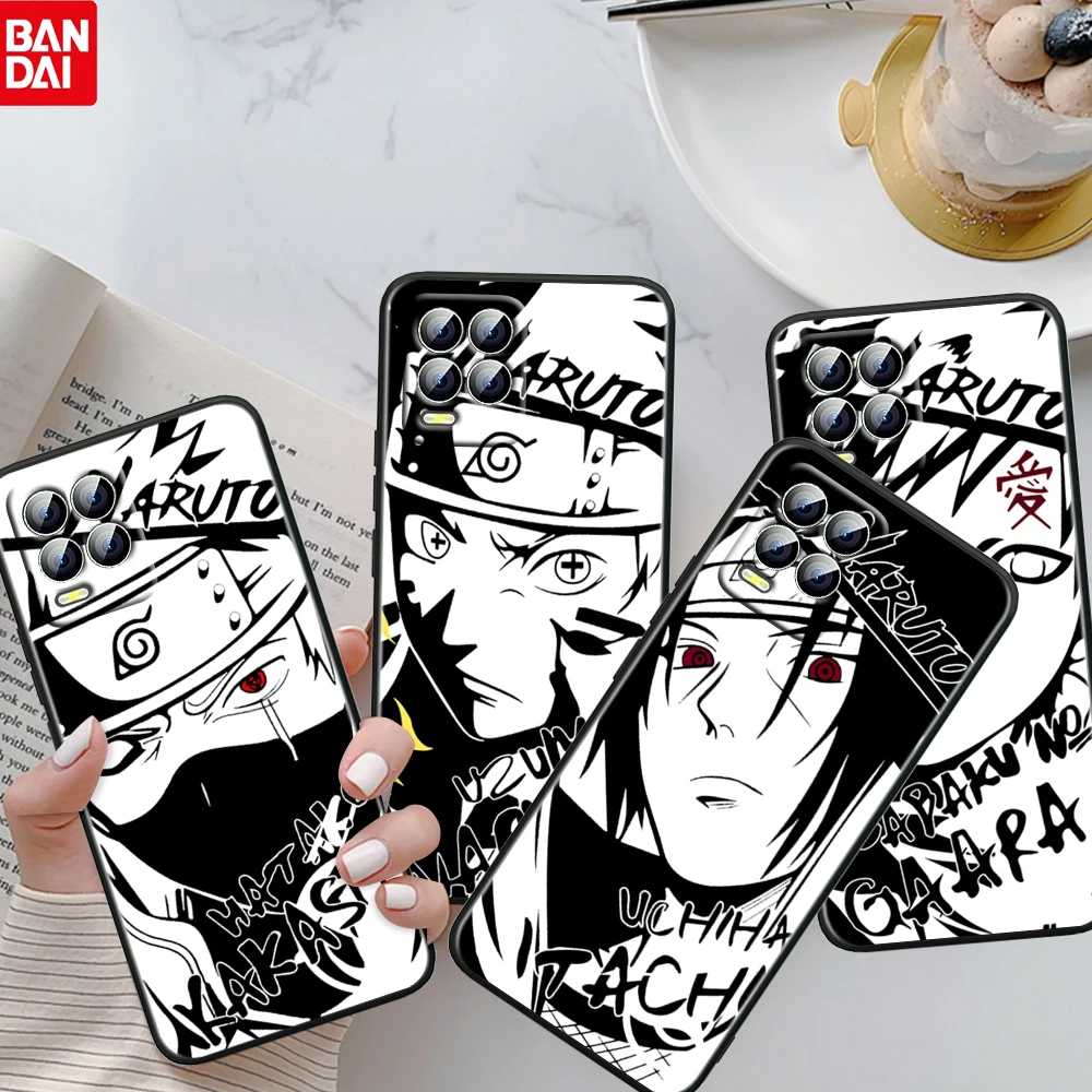 

Cartoon Sketch Naruto For OPPO Realme GT Neo Master Edition 9i 8 7 Pro C21S Narzo 30 5G TPU Silicone Soft Black Phone Case Coque