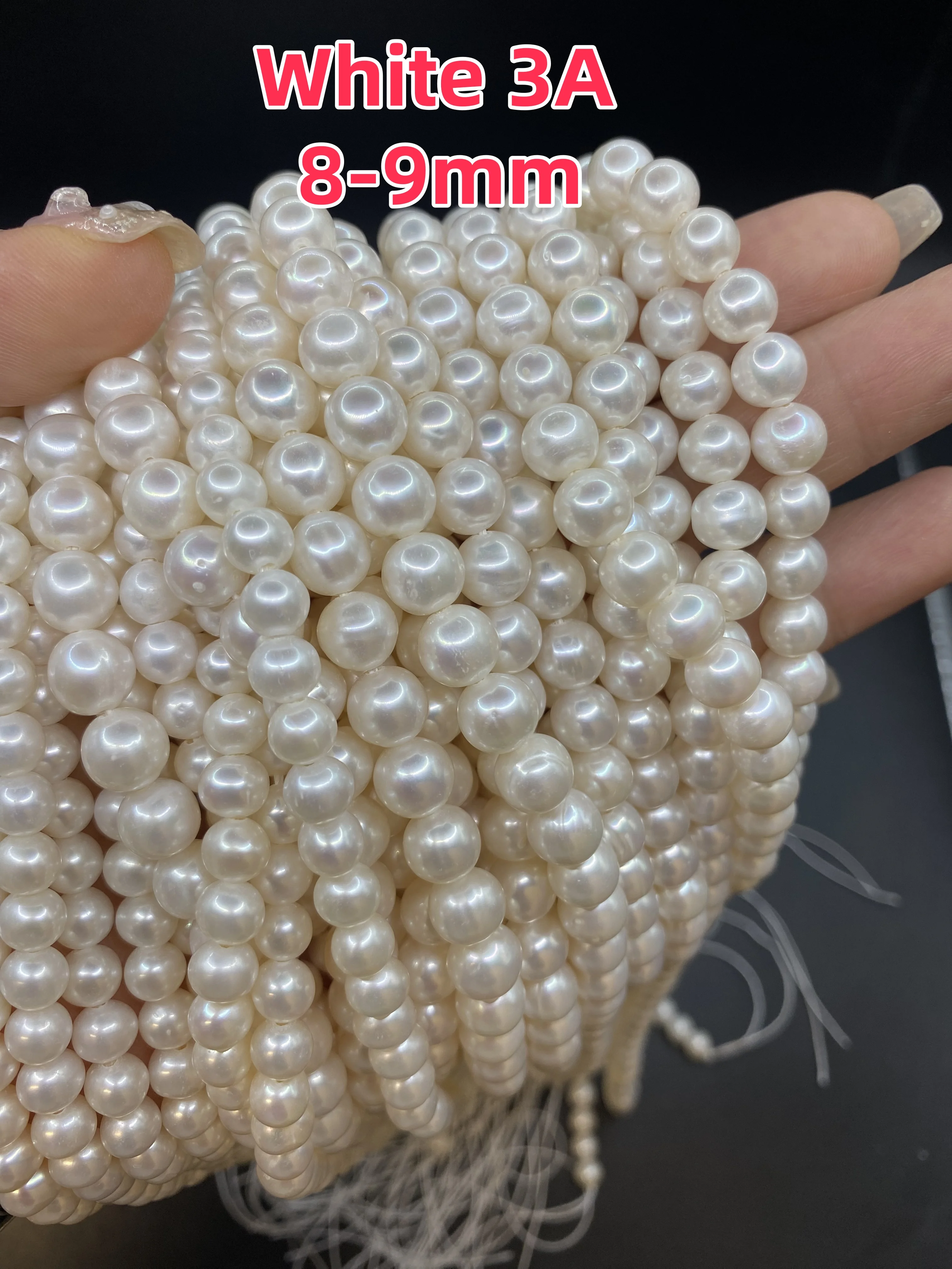 2A 3A 4A натуральный пресноводный культивированный круглый жемчуг фиолетовый с