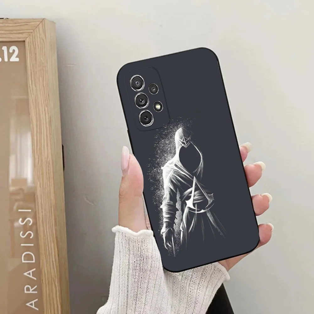 Чехол для телефона Samsung Galaxy A20 A21s A22 A31 A32 A52 A53 A72 73 A80 A91Soft A-Assassins C-Creeds черный чехол