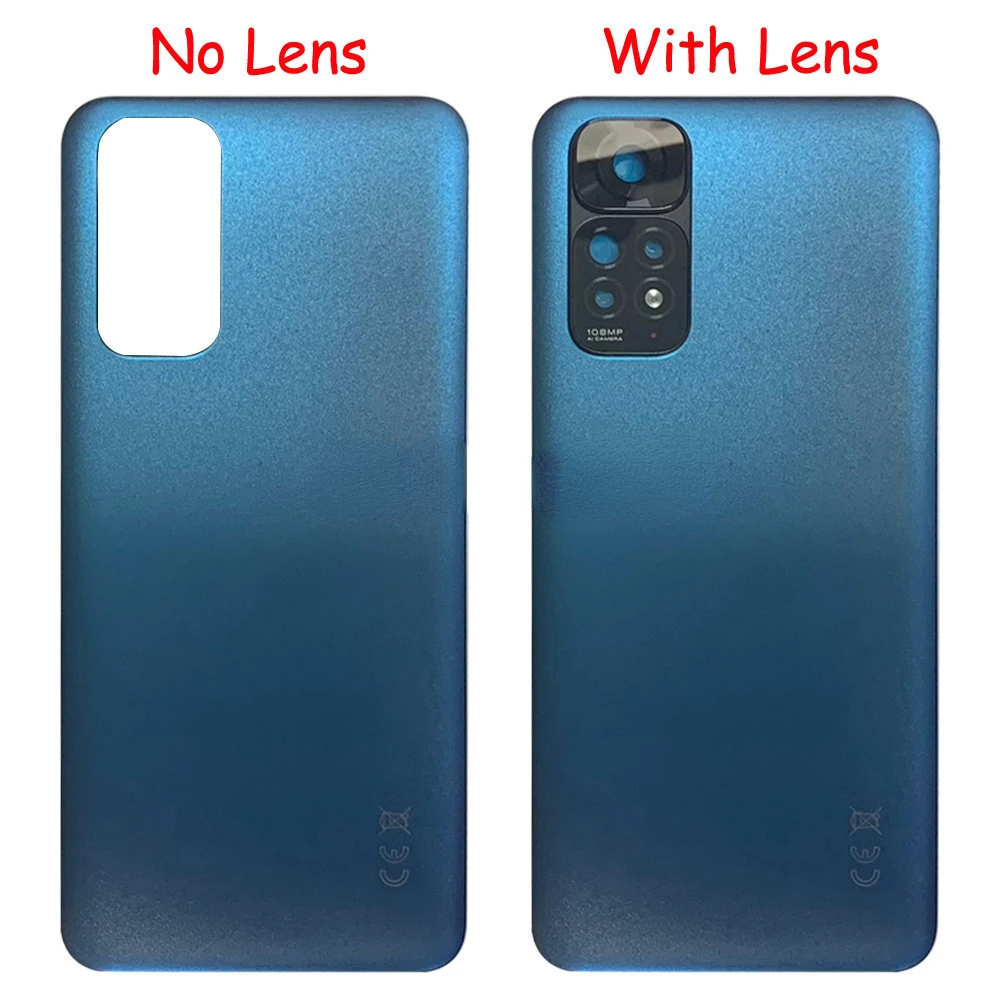 Крышка батарейного отсека для Xiaomi Redmi Note 11 4G запасные части задней крышки корпуса