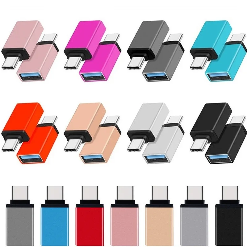 100pcs Type-C Male to USB 3.0 Female OTG Adapter Converter for Android Phone USB Disk Micro usb Connector Adapter USB Type C