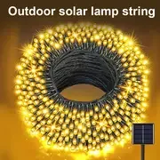 1pc outdoors solar string light 200 leds 8 modes solar lamp led lights strips waterproof for gardens courtyard wedding party mothers day valentines day new year christmas tree home decor details 0