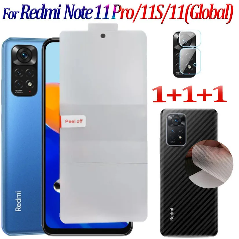 

Hydrogel Film For Xiaomi Redmi Note 11 Pro 5g Screen Protector 9HD Soft Film Redmi Note 10 Pro 10S Hidrogel Protection RedmiNote11 Carbon fiber Back Film Redmi Note11 Pro Note 11S 11Pro Not Glass