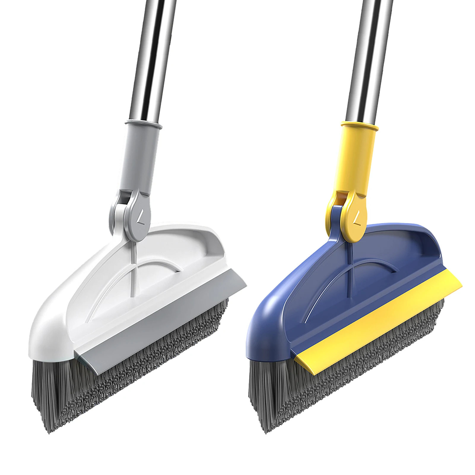 

Floor Scrub Brush 2 In 1 Cleaning Brush Long Handle Removable Wiper Magic Broom Brush Squeegee Tile Kitchen Cleaning Tools