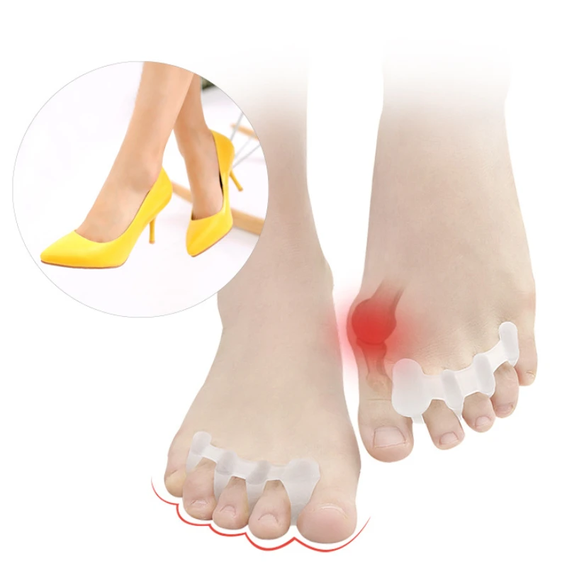 5 пар силиконовые разделители для большого пальца ноги при вальгусной деформации