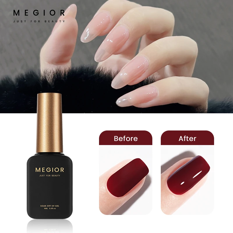 

MAGIOR No Wipe Top Base Coat Nail Gel polish Design Enhancer Varnish Semi Permanent Soak Off UV LED Nail Art Tool