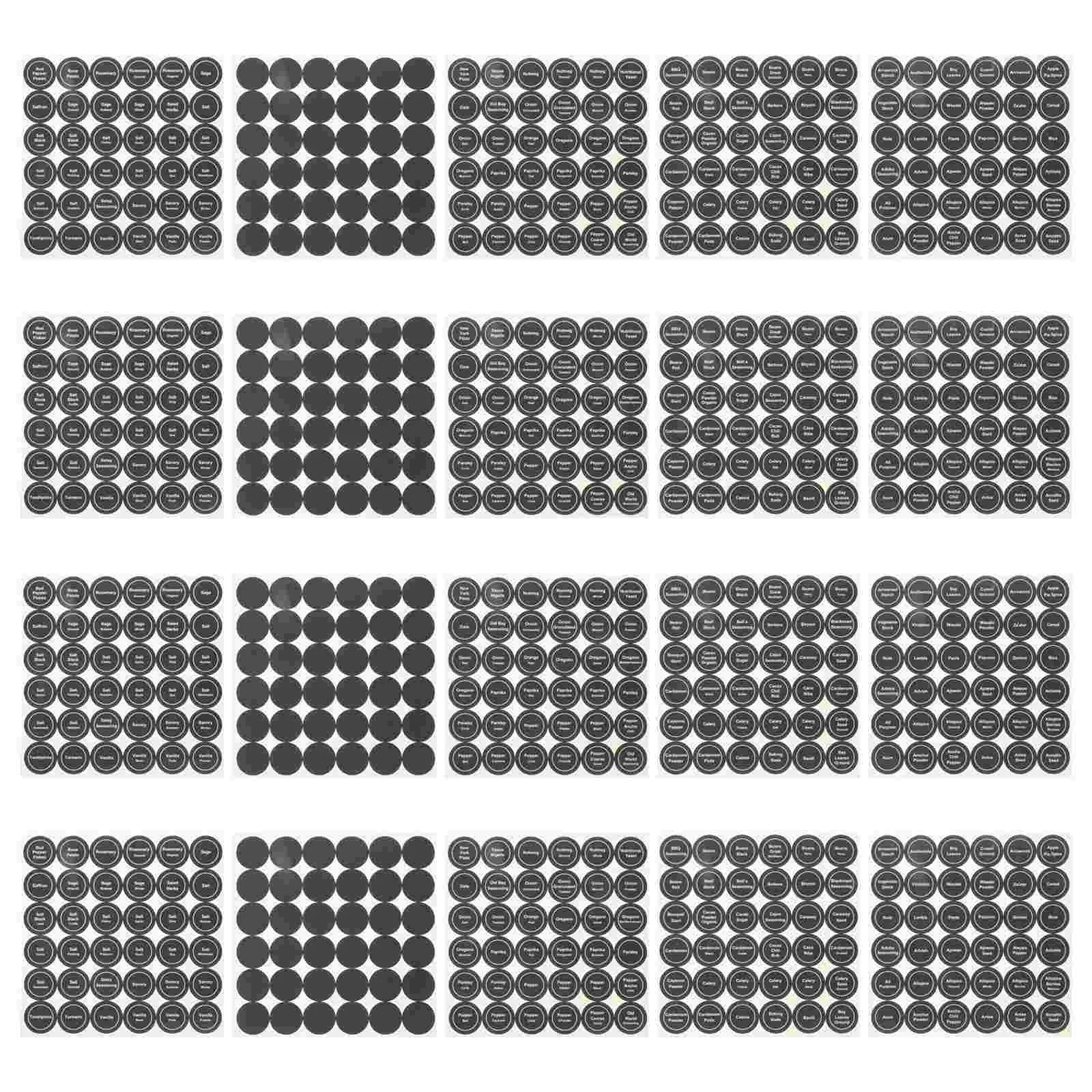 

20Pcs Printed Stickers for Jar Round Label Stickers Bottle Label Stickers