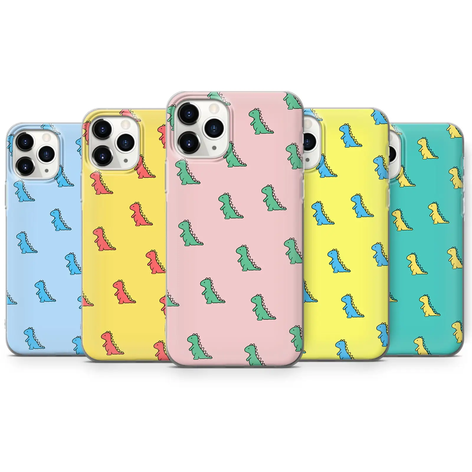 

Dinosaur Phone Case For Samsung S20 Lite S21 Fe Ultra S10 S9 S8 Plus S7 Edge Transparent Cover