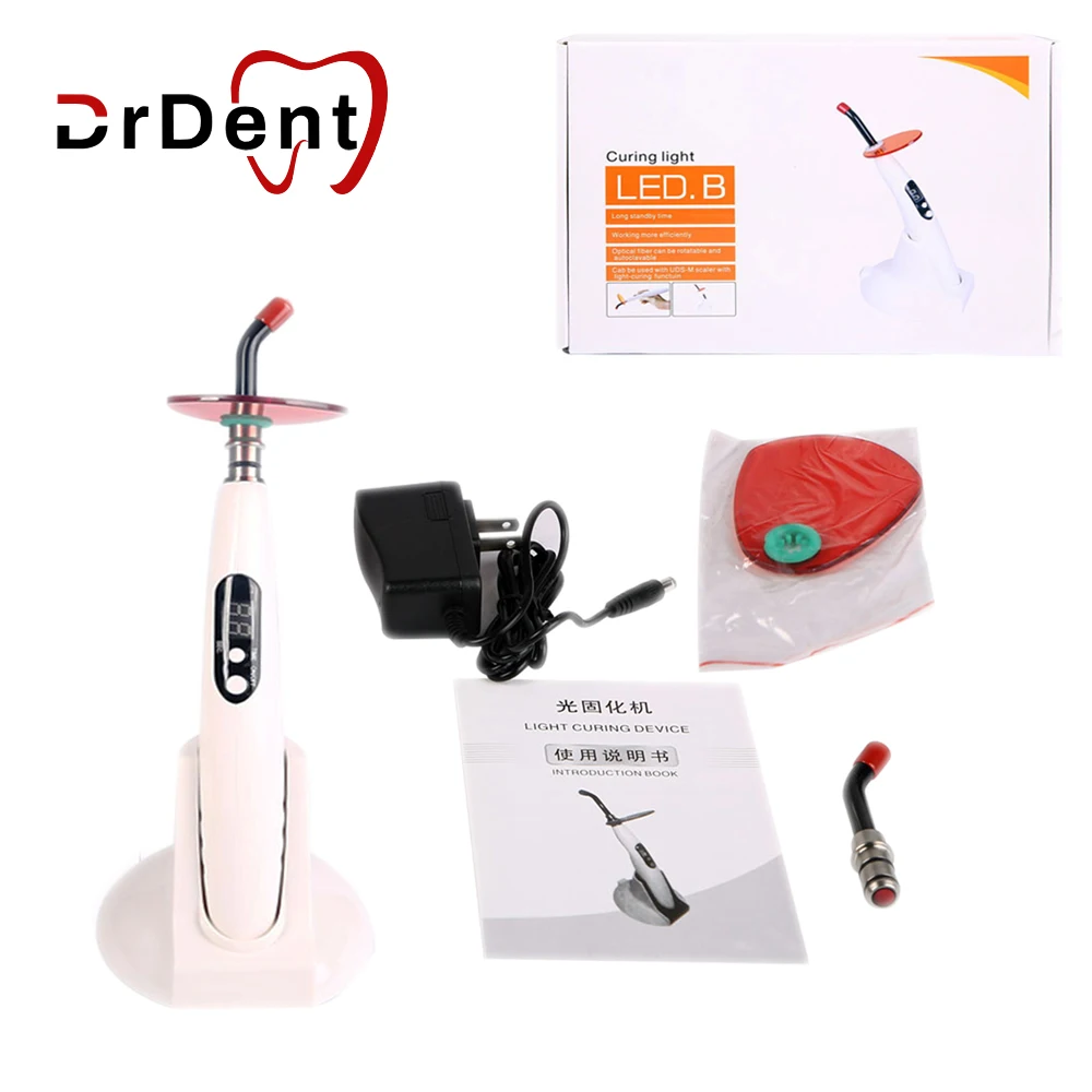 

Dental Wireless Curing Light Dentist Tool Cordless LED Curing Lamp Handpiece 1200-1400mw/cm2 Dentistry Cure Light