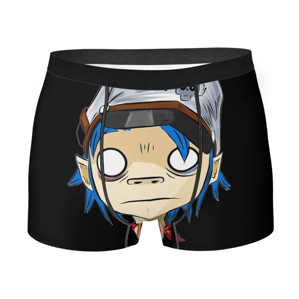 

Crazy Boy Man's Boxer Briefs Underpants Gorillaz Virtual Band Highly Breathable Top Quality Sexy Shorts Gift Idea