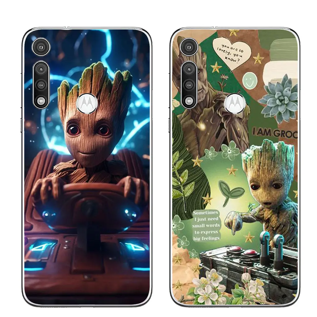 Guardians of the Galaxy Baby Groots Phone Cover Case for Motorola Moto G04 G71 G73 G32 G34 E14 G7 G9 G24 Power One Fusion Plus