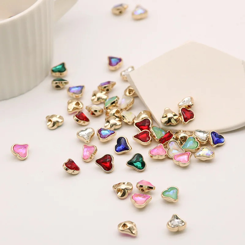 Новое поступление 6 шт. 11 5 мм золотые металлические розовые фиолетовые пуговицы