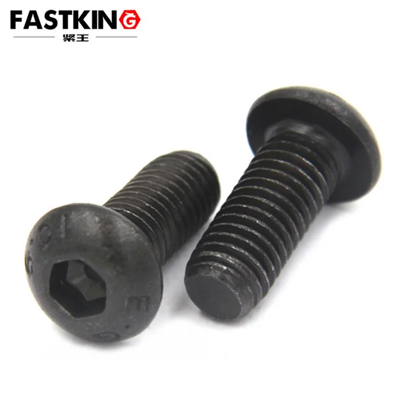 50 шт./пакет M2 M2.5 M3 M4 * L = 4 ~ мм класс 10 9 ISO7380 болт с шестигранной головкой из