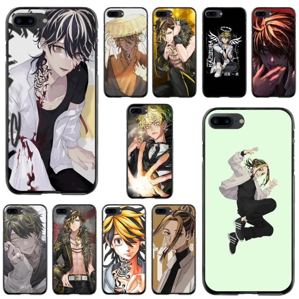 

For iPod Touch iPhone 11 12 Pro MAX 4S 5 5S SE 6 6S 7 8 Plus X XR XS Kazutora Hanemiya Tokyo Revengers Accessories Hard Case