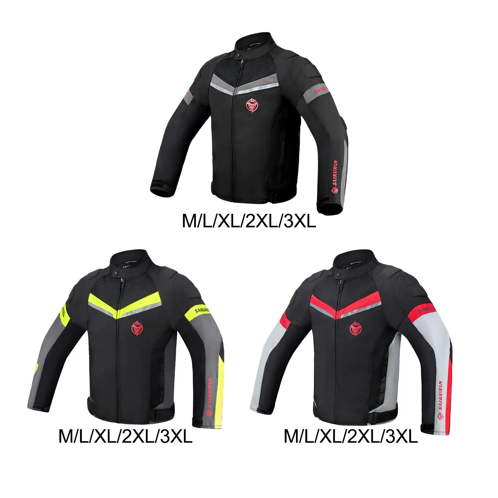 

Motorcycle Riding Jacket with Lightweight Comfortable Breathable Reflective Clothing Motorcyclist Jacket Motorbike Jacket