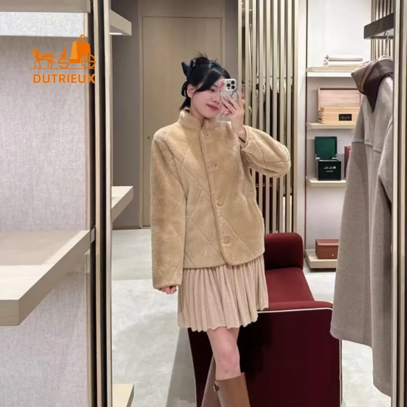 24 новых зимних женских шуба из натурального меха элегантная короткая маленькая с