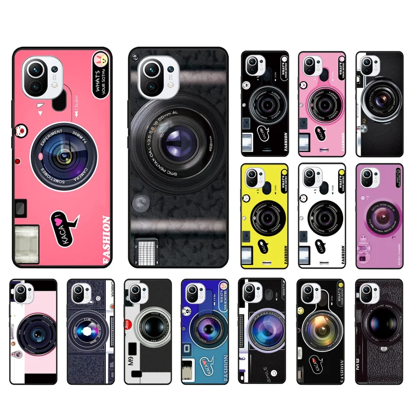 

Fashion Retro Camera Phone Case for Xiaomi 12 Mi 10T 11T 11 Pro 10 10T 11 lite 10pro 11Ultra Poco X3 Pro Poco F3 M3