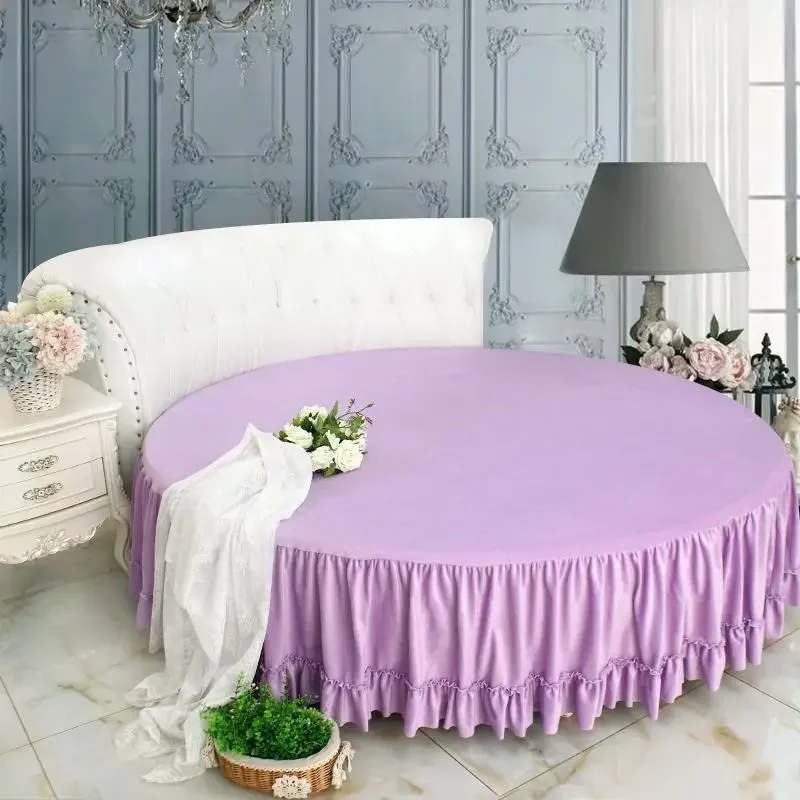 Покрывала для дома Круглый простыня 200см/220см Зимний бархат круглой кровати