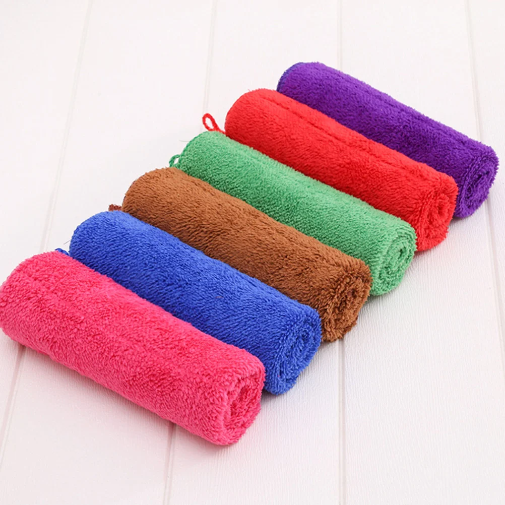

Hand Towels Cloth Towel Washcloth Hanging Cleaning Dish Wipe Washcloths Microfiber Absorbent Kitchen Bath Face Cloths Drying