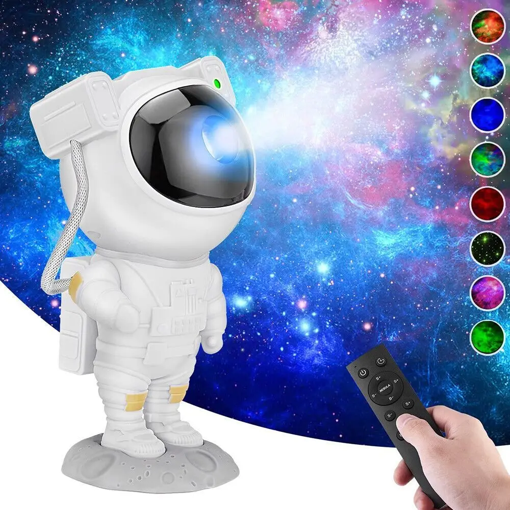 

Hot Bedroom Home Decor Luminaires Star Astronaut Projector Night Light Remote Contral light Galaxy Starry Sky
