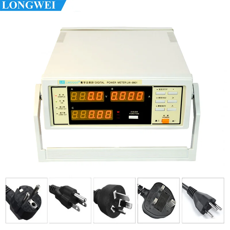 Измеритель мощности Longwei LW-9800 с функцией сигнализации, 600В 20А, цифровой измерительный прибор для измерения тока и напряжения, с большим экраном (art.: 3920d8eeefd32) - 3920d8eeefd32