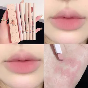 Lipliner Pencil Matte Velvet Lip Liner Pen Outline Lip Shape Lipstick Pen Waterproof Lasting Non-stick Cup Nude Lip gloss Makeup 2