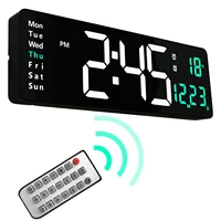 led digital wall clock multifunctional led digital count up down wall clock home office classroom alarm clock