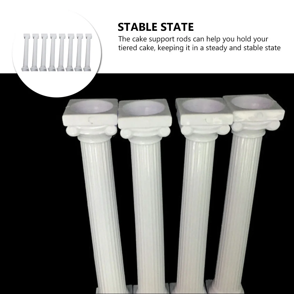 8 шт. подставка для римской стойки тортов пластиковые опорный стержень