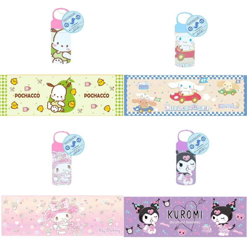 

Sanrios Kuromi My Melody Cinnamoroll Anime Kawaii High Value Bottled Outdoor Sports Towel Portable Cold Towel Daily Necessities