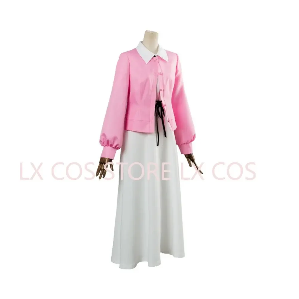 Аниме Fate Stay Night Heavens Feel Sakura Matou Косплей Костюм Хэллоуин Розовый Cos Одежда