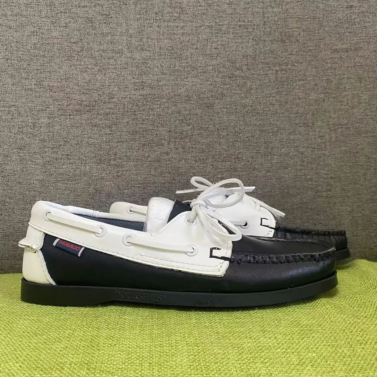 Мужские туфли для вождения seбаго из натуральной кожи классические топ-сайдеры