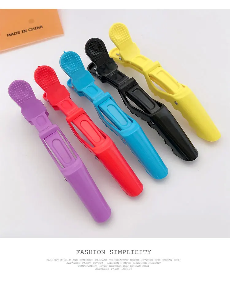 

5 шт., заколки для волос «крокодил»