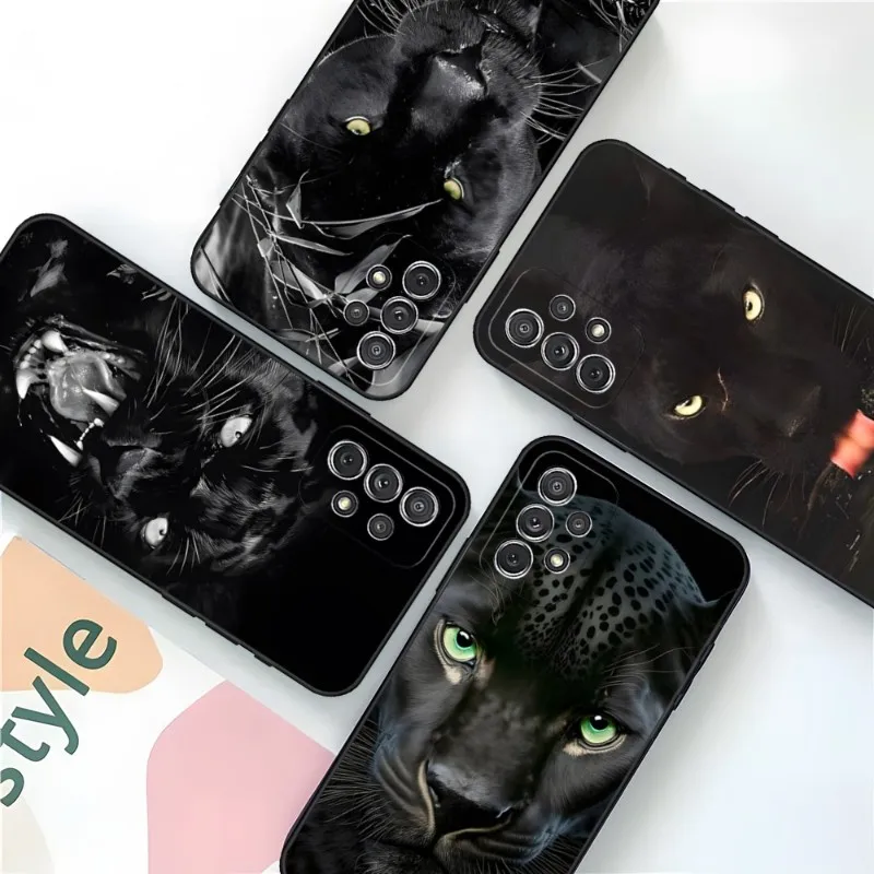 

Cheetah Panther Phone Case For Samsung Galaxy A33 A21 A31 A22 A13 A52 A02 A53 A50 A32 A73 A40 A20 A23 Back Cover