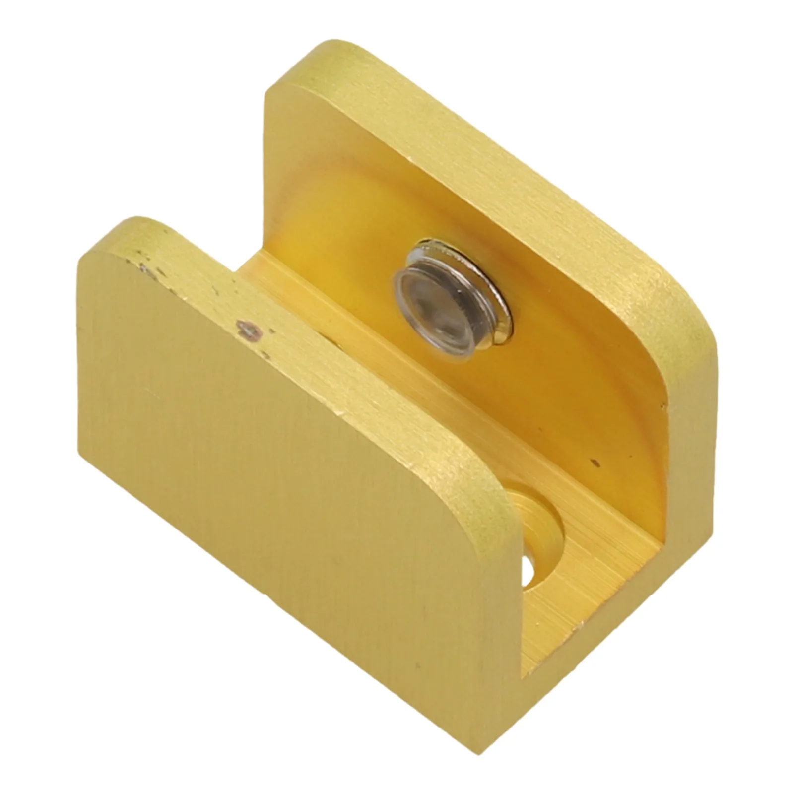 1 шт. регулируемые латунные стеклянные зажимы зажим матовая Золотая полка для