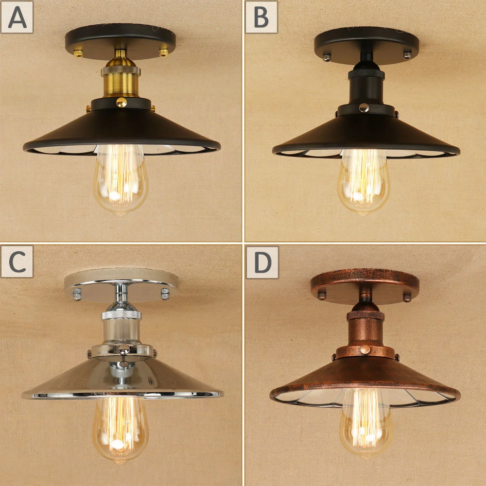 Винтажная Подвесная лампа в стиле ретро Лофт Светодиодная E27 переменный ток 110 В