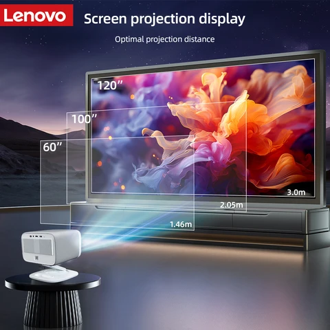 Lenovo 100P проектор 4K 1920*1080P открытый Full HD светодиодный видеофильм домашний кинотеатр портативный луч проектор PK hy300 проектор