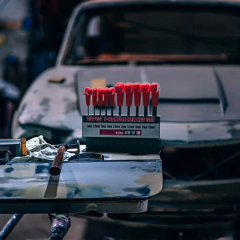 Акция! 10 шт. Т-образные шестигранные ключи В комплект входят размеры 2-10 мм.