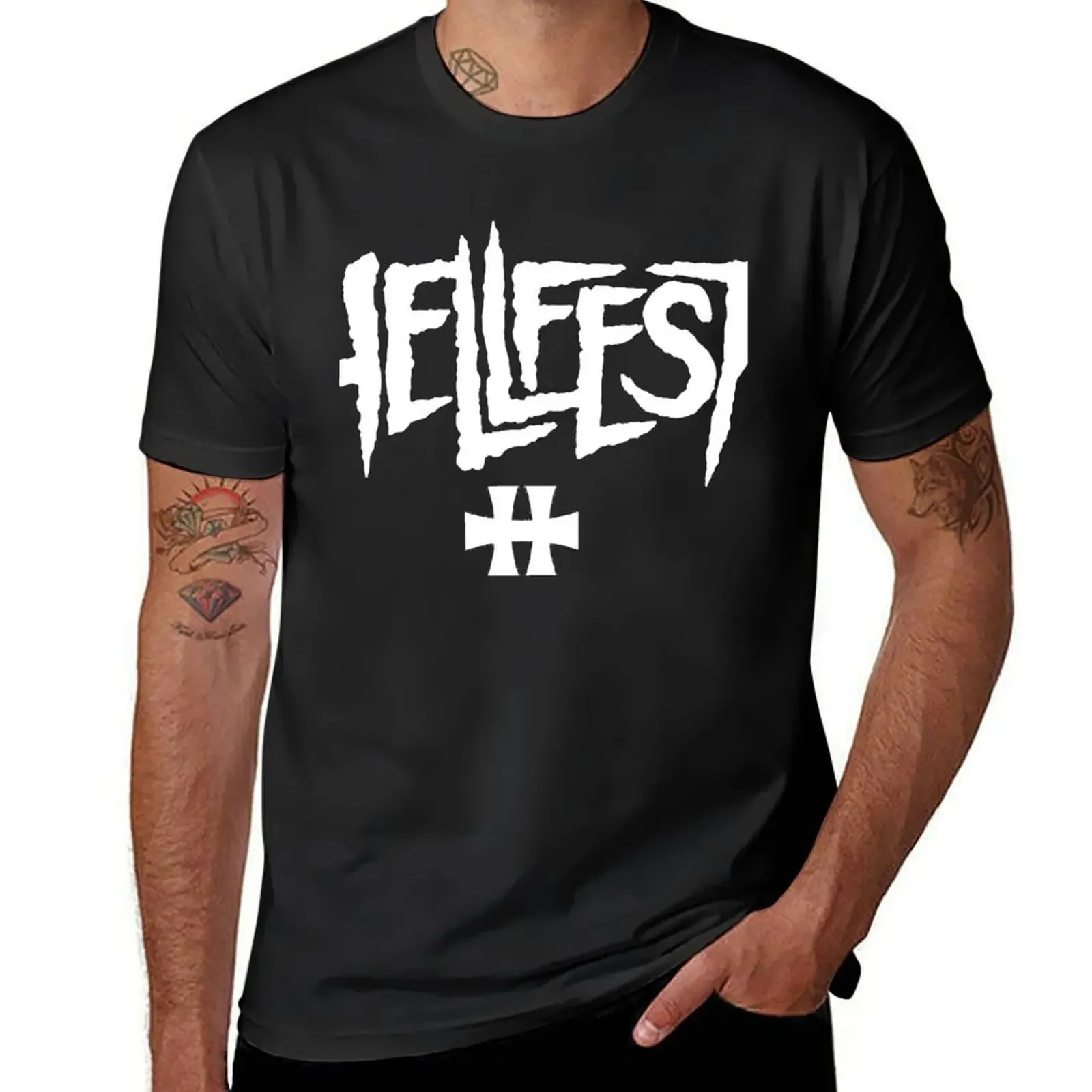 Классическая футболка Hellfest 2 для мальчиков белый летний топ лето 2025 года мужские