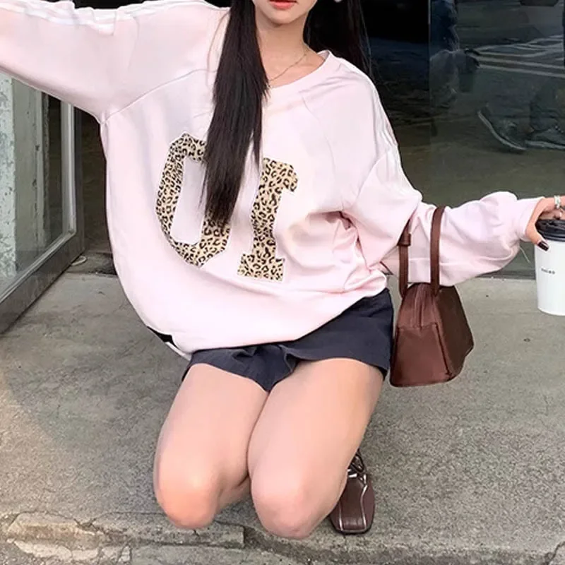 Осень 2024 свитшот с принтом Los Angeles Vibe Винтажный дизайн чувствительность