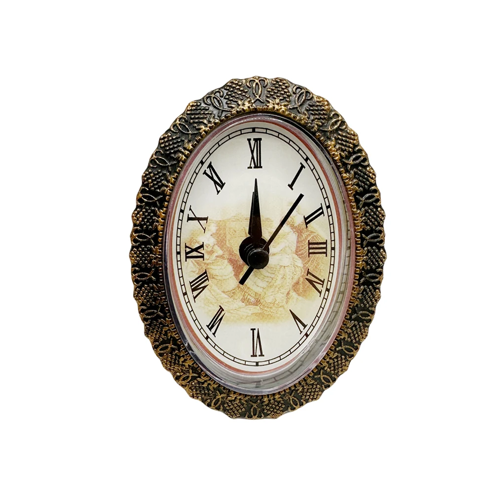 

DIY Quartz Clock Insert Movement Roman Numeral Replacement Vintage Style Quartz Clock Insert Repair Parts Accessories 95x70MM